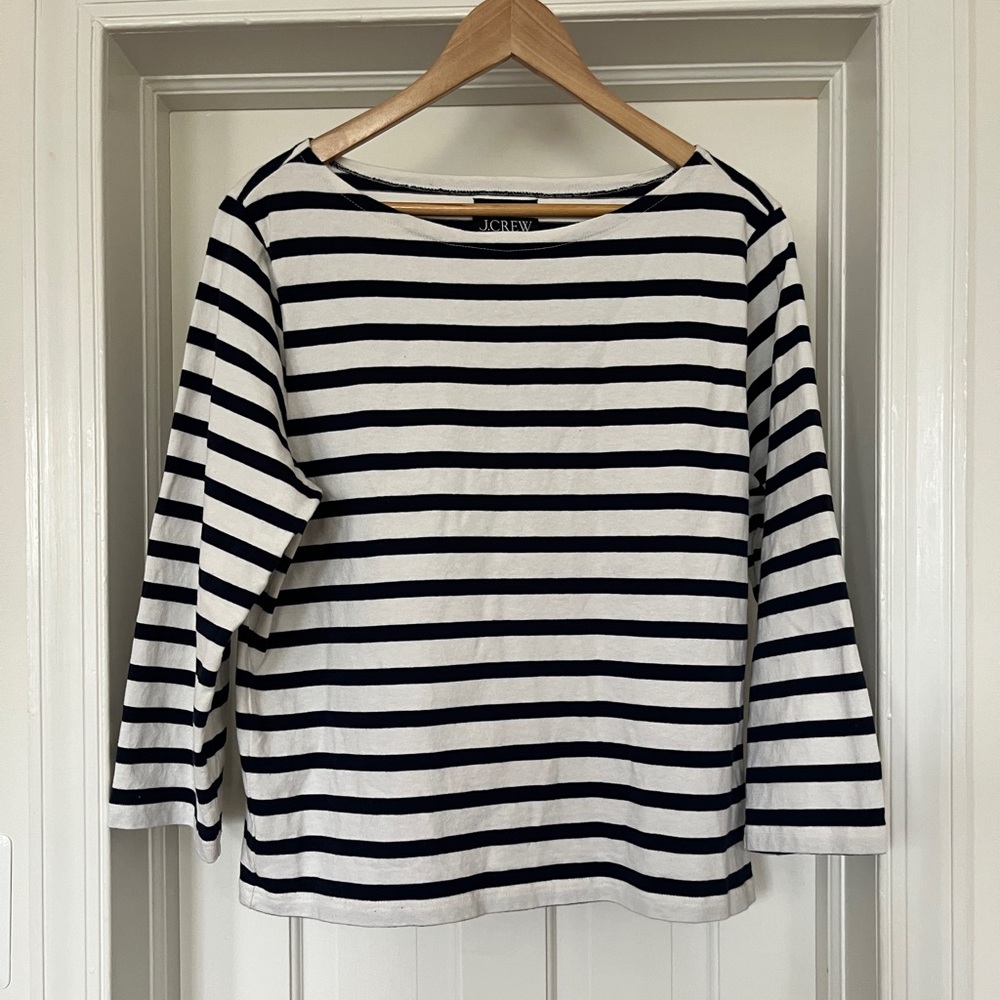 3/4 Sleeve Classic Stripe Top J.Crew